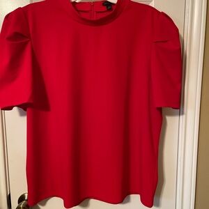 Ann Taylor Vibrant Red Blouse